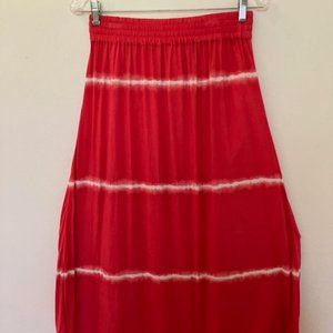 Chico's Pink & White BOHO Maxi Skirt size 0 or small